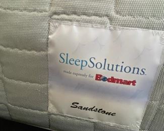 Ethan Allen queen size bed w/sleep solutions mattress	86in. X 67in.