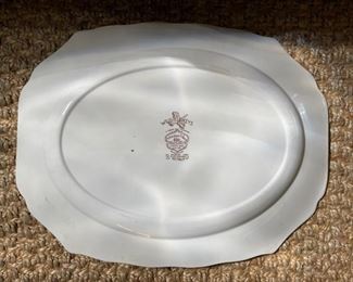 Johnson Bros England Windsor Ware Large Wild Turkeys Serving Plate Platter 20.5"	20.5in. X 16in