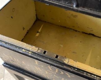 J.W. Marriott London Old Metal Display Box	Box: 15in x 11in x 9in                      box with stand: 15in. X 11in. X 25.5in