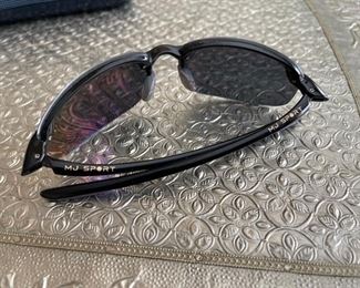 Maui Jim Ho’okipa MJ-407-02 MJ Sport Brn Polarized Black Rimless Sunglasses