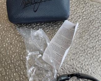 Maui Jim Ho’okipa MJ-407-02 MJ Sport Brn Polarized Black Rimless Sunglasses