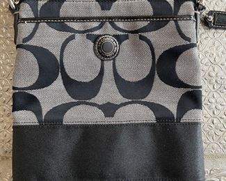 coach  crossbody bag monogram est. 1941	8.75in. X 8in.