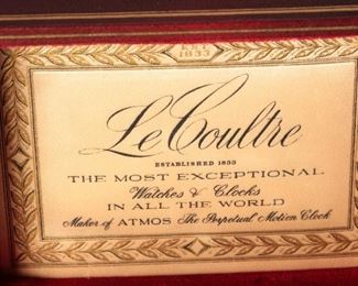 Jaeger LeCoultre Memovox K814 Sub Mini Travel Alarm Clock Watch in Box	Clock: 37x46mm<BR>Original Box: 4.75x3.5x1.5in	HxWxD