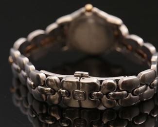 Bertolucci Ladies Watch Diamond, 14kt Gold & Stainless Steel Vir Mini Two-Tone  White MOP Dial 083 49 A