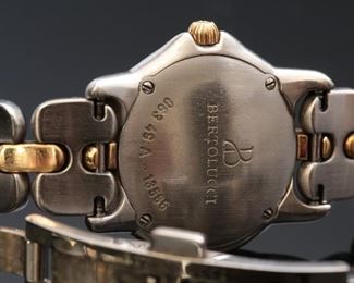 Bertolucci Ladies Watch Diamond, 14kt Gold & Stainless Steel Vir Mini Two-Tone  White MOP Dial 083 49 A