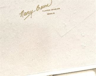 Nancy Brown Treasure Necklace 2-strand Fetish Southwest w/ Matching earrings	19in	