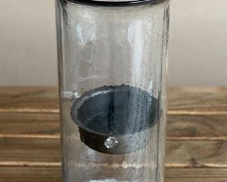 Sm Outdoor Glass Candle Holder Decor	19in H x 9.5in Diameter	