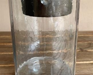 Sm Outdoor Glass Candle Holder Decor	19in H x 9.5in Diameter	