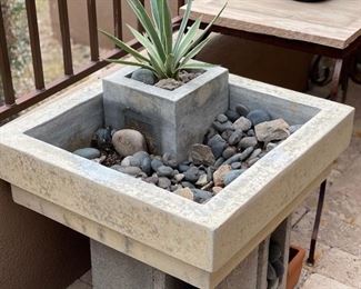 AS-Is 3 Piece Concrete Fountain	5x27x27in	HxWxD