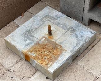 AS-Is 3 Piece Concrete Fountain	5x27x27in	HxWxD