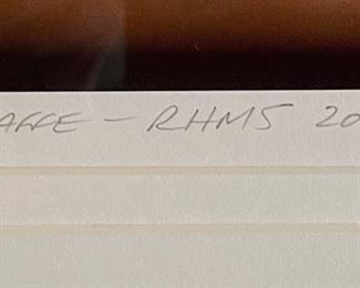 Giraffe RHMS Zoon Art Photo Framed	34in H x 26in W	