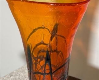 CYS Excel Blown Art Glass Vase	11x7.5x4.5in	HxWxD