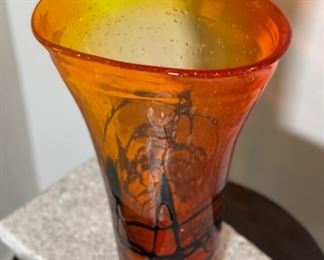 CYS Excel Blown Art Glass Vase	11x7.5x4.5in	HxWxD