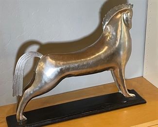 Metal  Spanish Horse Decor	15x20x4in	HxWxD