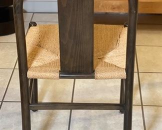 8 pc Cassina Contemporary Italian Wood & Weave Dining Chairs	35x17.5x17in	HxWxD