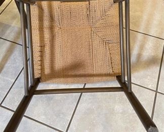 8 pc Cassina Contemporary Italian Wood & Weave Dining Chairs	35x17.5x17in	HxWxD