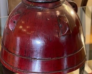 Primitive Wide Base Lidded Bucket	10in H x 12in diameter at bottom