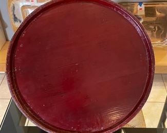 Primitive Wide Base Lidded Bucket	10in H x 12in diameter at bottom