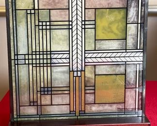 Frank Lloyd Wright Ward W. Willits House Skylight Glass Panel	Panel: 10in x 10in	