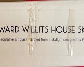 Frank Lloyd Wright Ward W. Willits House Skylight Glass Panel	Panel: 10in x 10in	