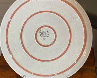 Lg Mexican Talavera Platter Mexico Marcos Pottery	16in Diameter	