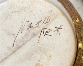 Tonala El Palomar Mexico Bird Vase	7in H x 6in Diameter	