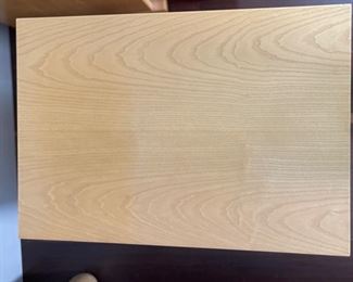 AS-IS 2pc Modern Oak 2-Drawer Low Profile Nightstands PAIR	14x24x16in	HxWxD