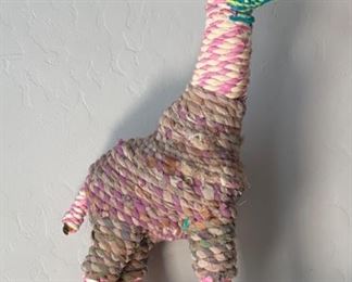 Artist Made Fabric Giraffe	16in H	