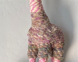 Artist Made Fabric Giraffe	16in H	