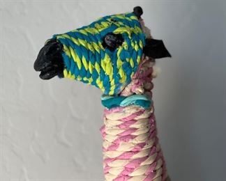Artist Made Fabric Giraffe	16in H	