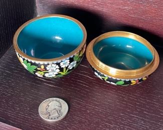 Cloisonne Apple Trinket Box	21in H	