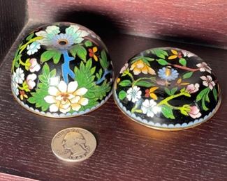Cloisonne Apple Trinket Box	21in H	