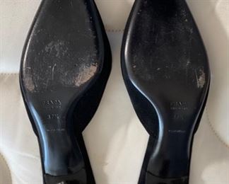 Prada Vero Cuoio Open Heel SZ 38	37 1/4	