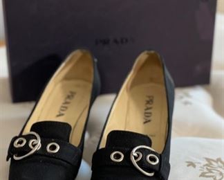 Prada Calzature Donna Open Heel Shoes SZ 38	38	