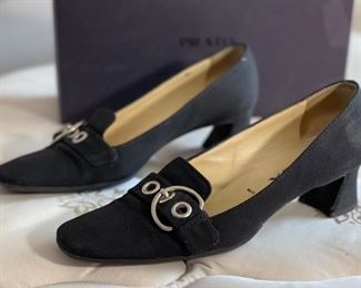 Prada Calzature Donna Open Heel Shoes SZ 38	38	