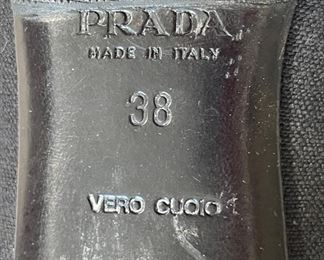 Prada Calzature Donna Open Heel Shoes SZ 38	38	