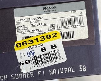 Prada Calzature Donna Open Heel Shoes SZ 38	38	