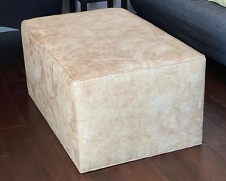 Microfiber Contemporary  Ottoman	