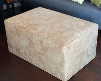 Microfiber Contemporary  Ottoman	