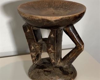 Rustic Wood Decor Stand	8in H x 7.5in Dia	