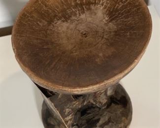 Rustic Wood Decor Stand	8in H x 7.5in Dia	