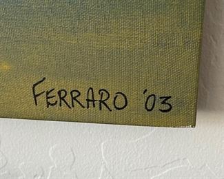 *Original* Contemporary Art Ferraro HUGE	48x102in	