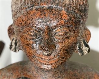 Mazatlan Mexico Ceramic Statue Folk art	24x13x13in	HxWxD