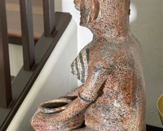 Mazatlan Mexico Ceramic Statue Folk art	24x13x13in	HxWxD