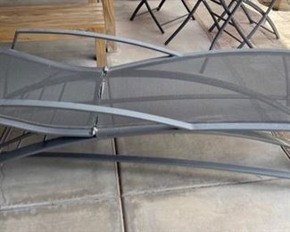 AS-IS Brown Jordan Chaise Lounge Chair Metal Frame	76in Long x 29in W