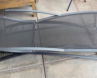 AS-IS Brown Jordan Chaise Lounge Chair Metal Frame	76in Long x 29in W