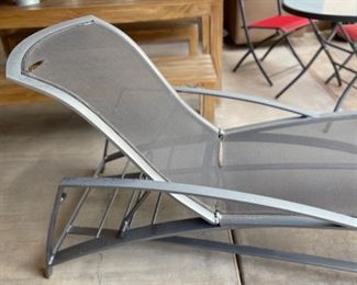 AS-IS Brown Jordan Chaise Lounge Chair Metal Frame	76in Long x 29in W