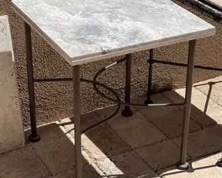 Tile Top Iron Leg End Table #2	20x18x18in	HxWxD