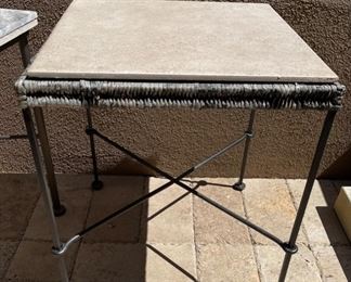 Tile top Iron Leg End Table #3	20x18x18in	HxWxD