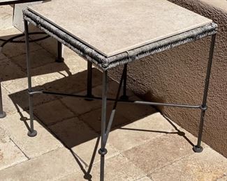 Tile top Iron Leg End Table #3	20x18x18in	HxWxD